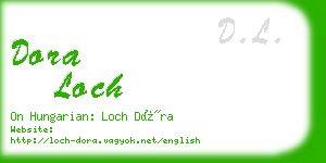 dora loch business card